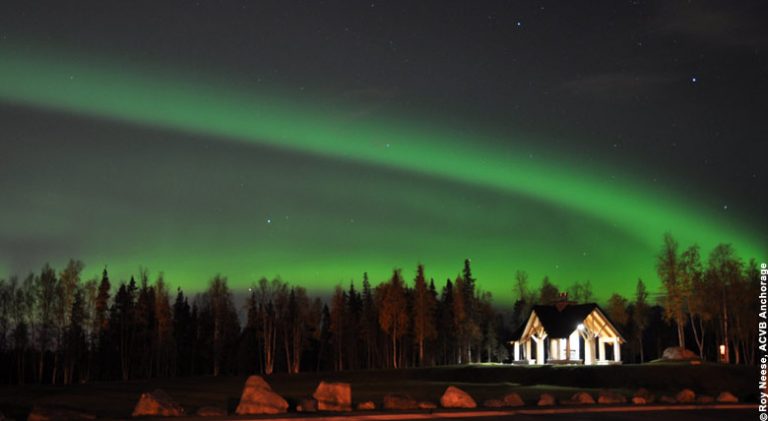 Alaska Polarlichter in der Umgebung von Anchorage