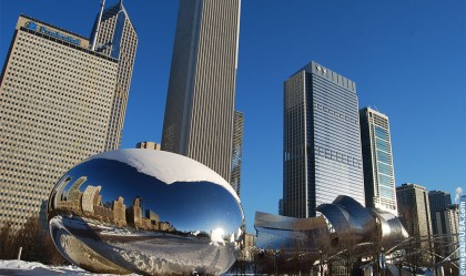 Cloud Gate (im Volksmund 'The Bean') -- Millennium Park Chicago