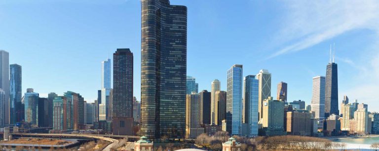 Panorama Chicago Skyline