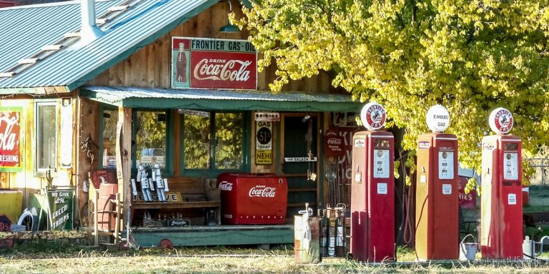 Route 66 in Arizona wo der längste Teilabschnitt noch existiert