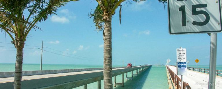 Über 42 Brücken auf dem Highway 1 nach Key West