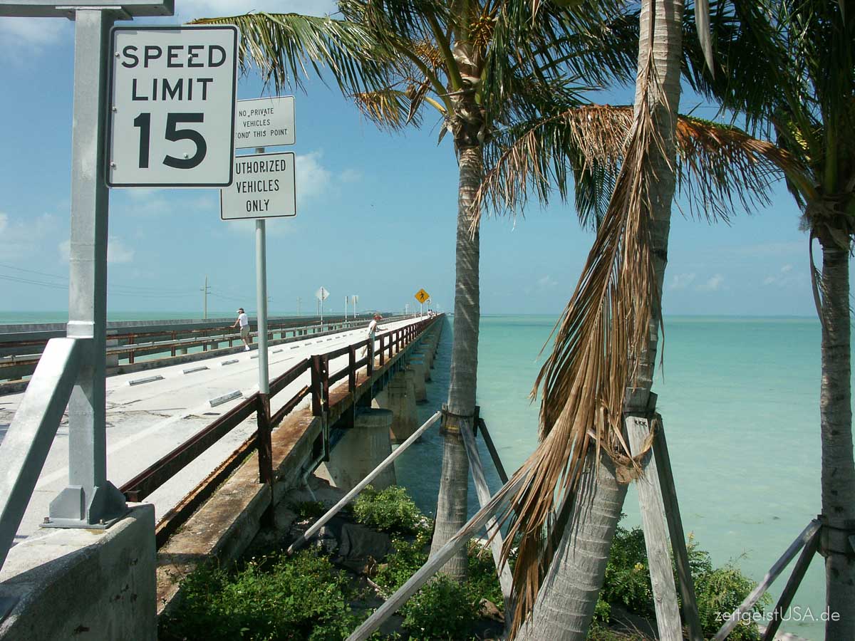 Über 42 Brücken auf dem Highway 1 nach Key West