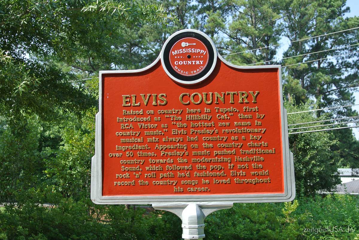Elvis Geburtshaus in Tupelo, Mississippi