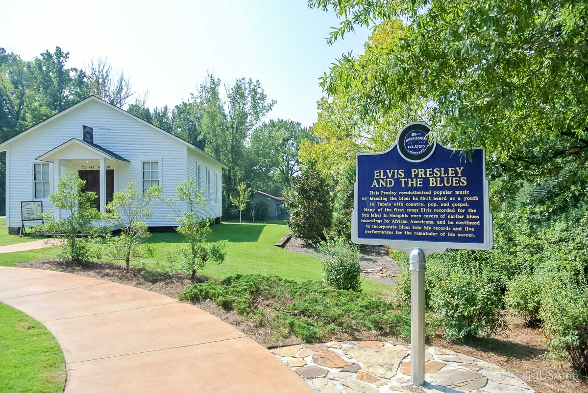 Elvis Geburtshaus in Tupelo, Mississippi