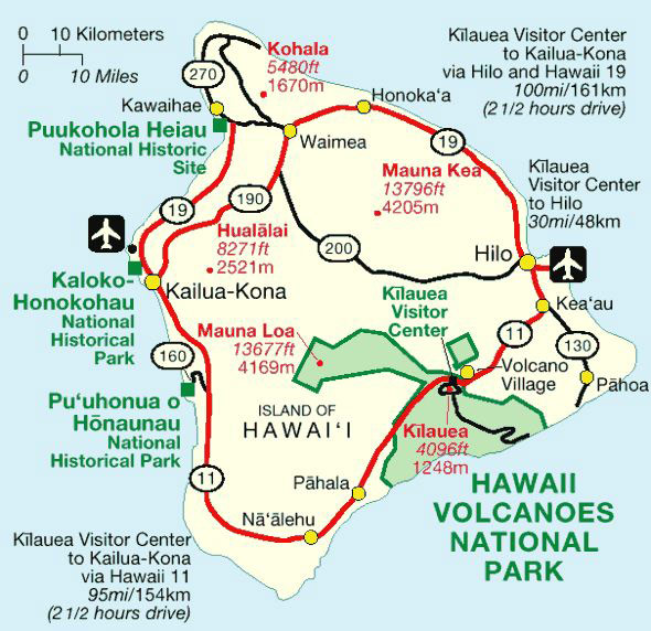 National Parks auf Big Island, Hawaii (NPS, public domain)