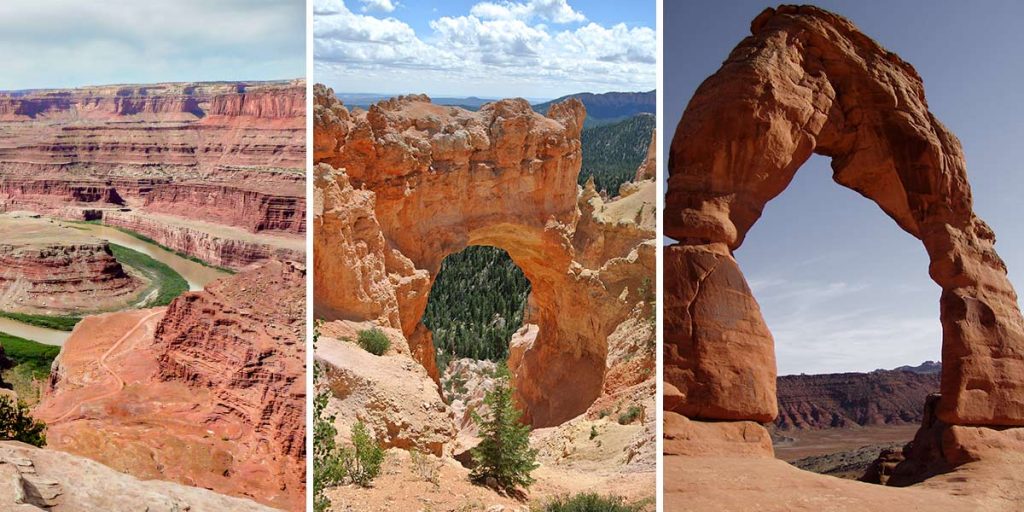 Utah, USA -- Nationalparks wie Arches, Bryce Canyon, Canyonlands, Zion und Capitol Reef
