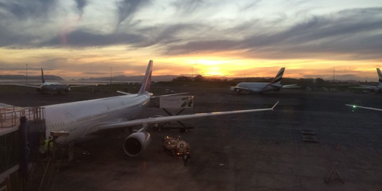 Airport am frühen Morgen