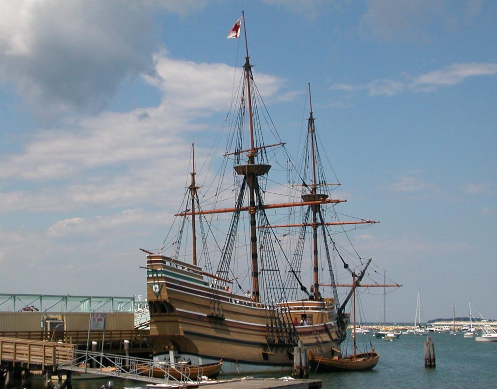 Mayflower, Plymouth, Massachusetts, USA [photo: Raime [CC BY-SA (https://creativecommons.org/licenses/by-sa/3.0)]]