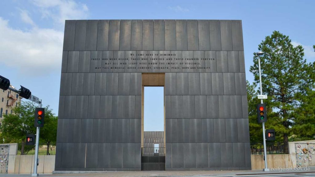 Oklahoma City National Memorial zur Erinnerung an das Bombenattentat im Jahre 1995.